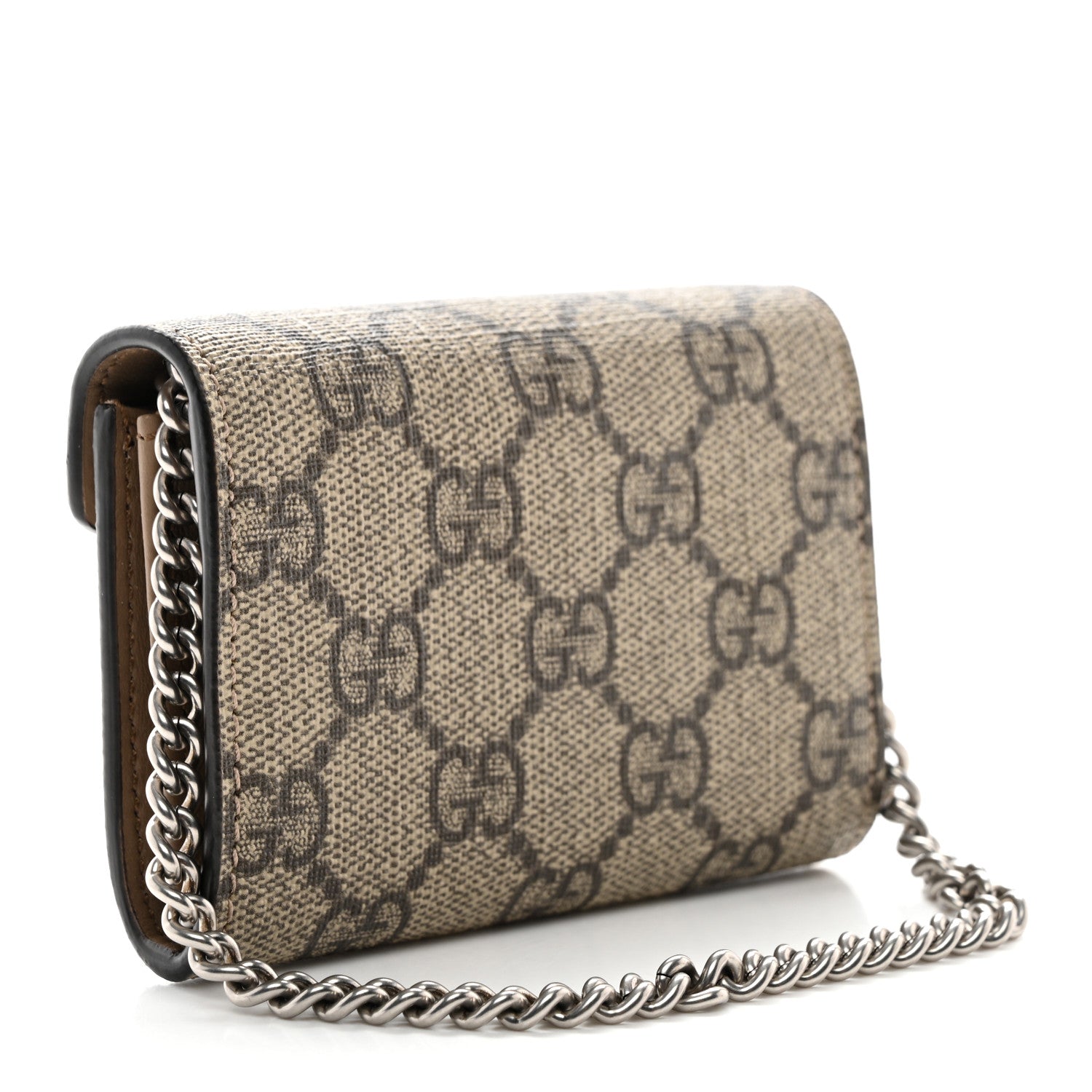 Gucci GG Supreme Monogram Dionysus Coin Purse Taupe 3 of 9