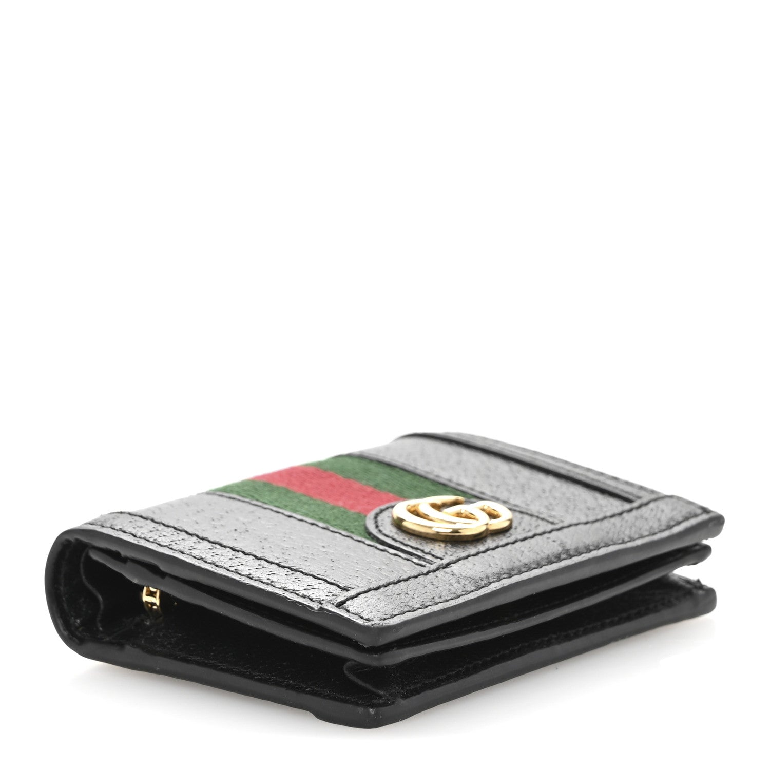 Gucci Calfskin Web Ophidia Card Case Black 4 of 9