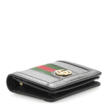 Gucci Calfskin Web Ophidia Card Case Black 4 of 9