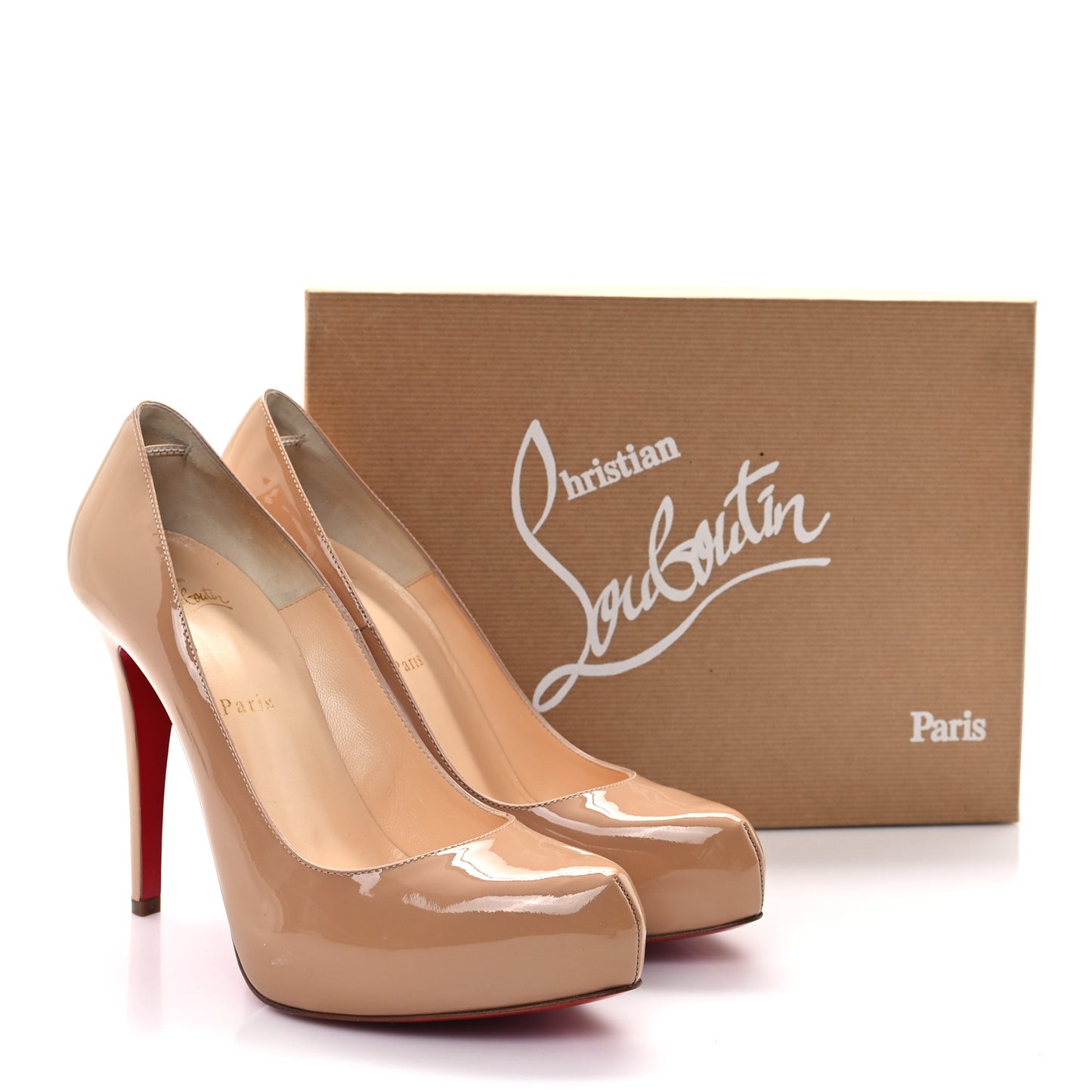 Patent Rolando 120 Pumps 39.5 Nude