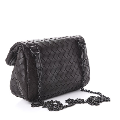Bottega Veneta Nappa Intrecciato Mini Chain Messenger Ebano 3 of 9