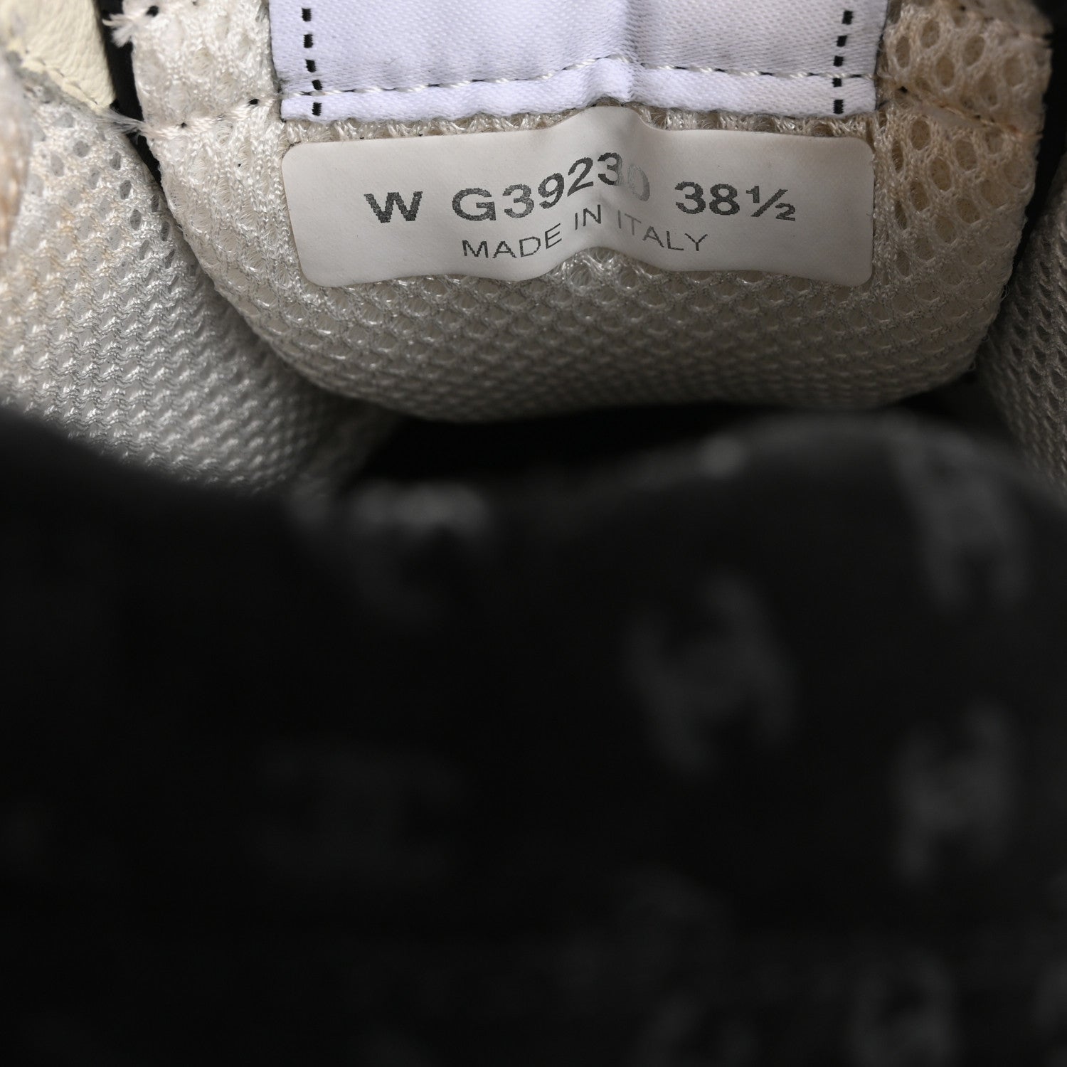 Chanel Suede Calfskin Printed CC Sneakers 38.5 Black 8 of 12