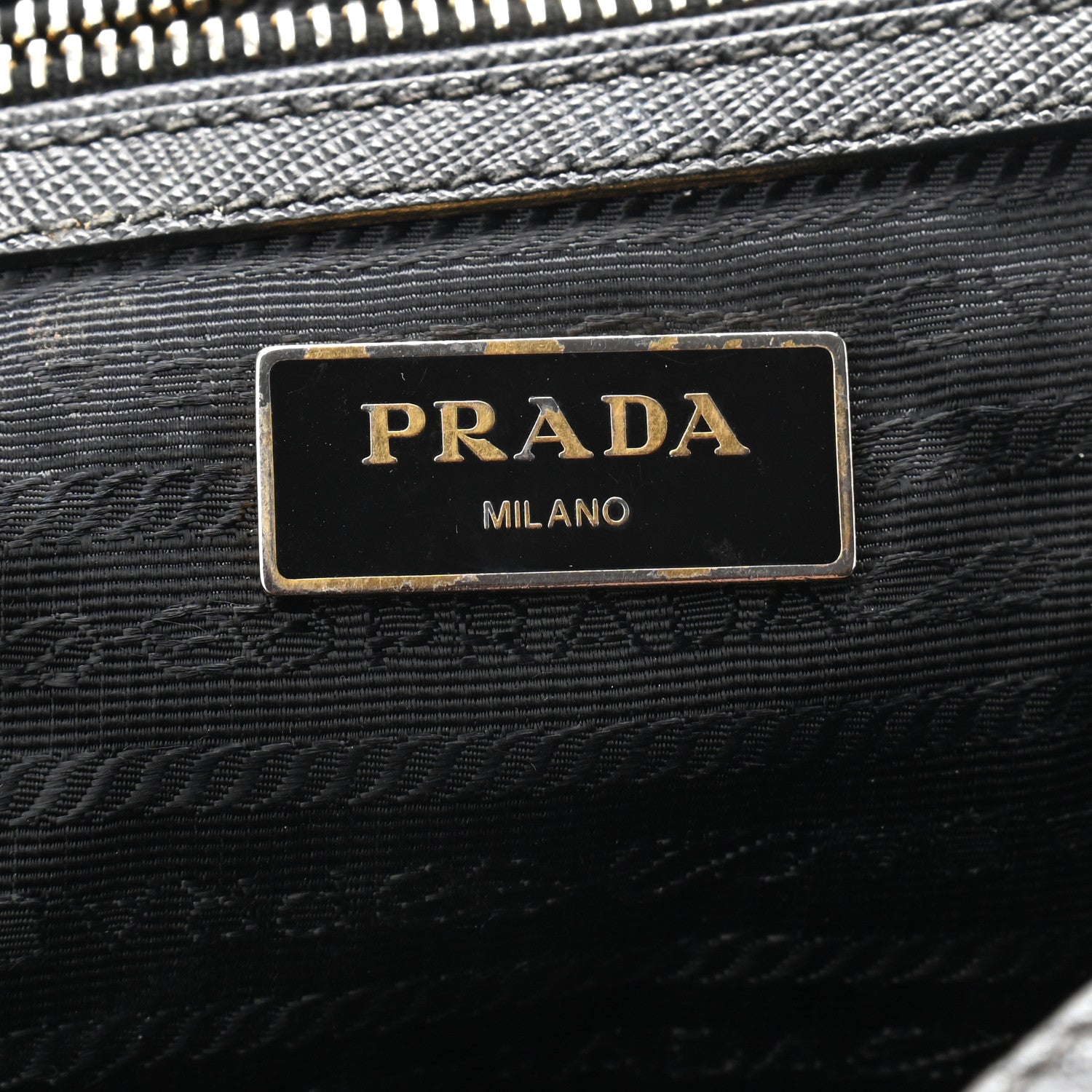 Prada Saffiano Lux Bowler Black 5 of 13