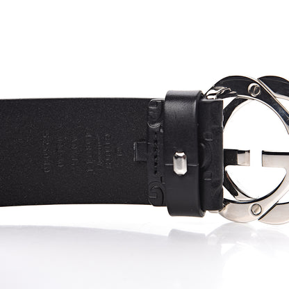 Gucci Guccissima Square G Belt 100 40 Black 5 of 10