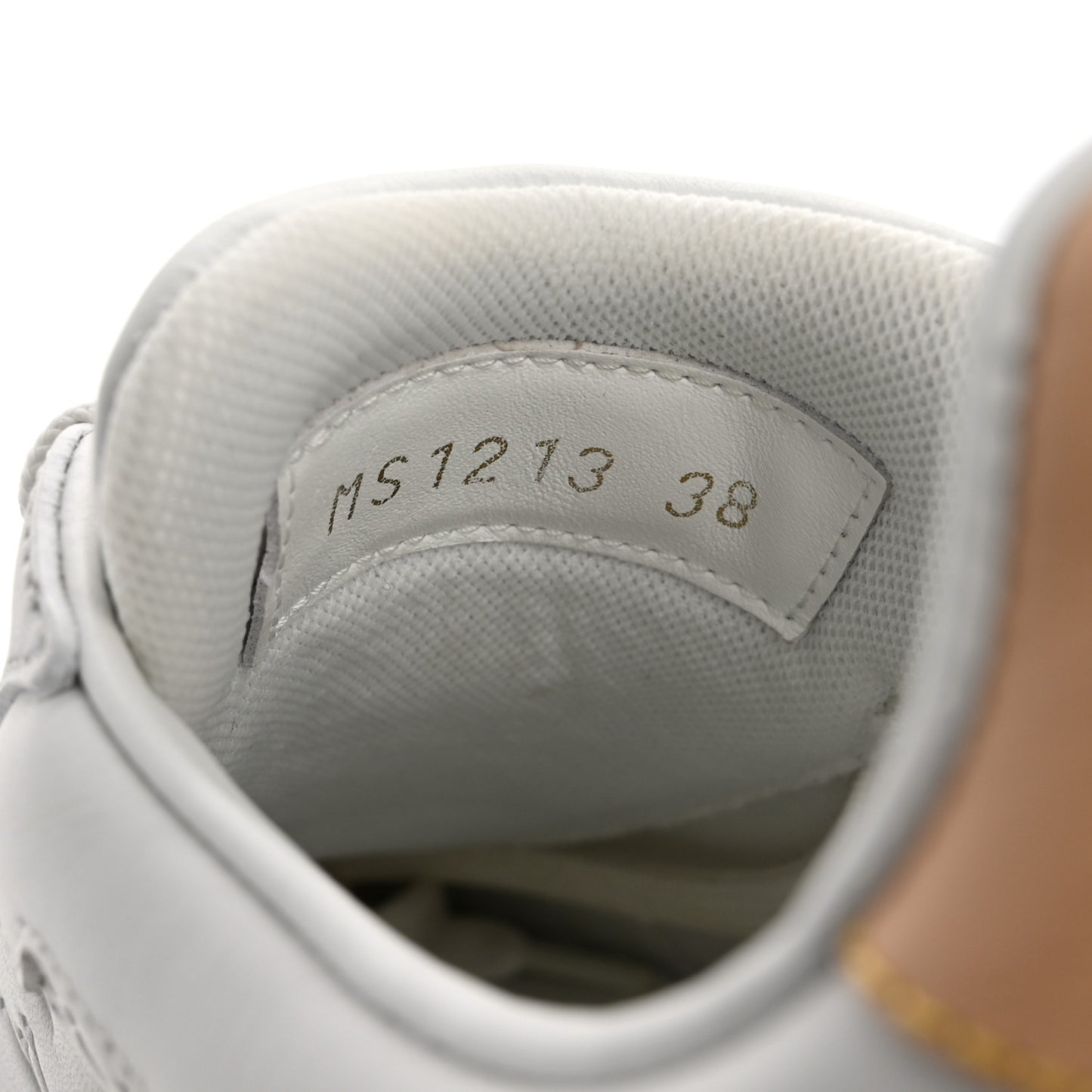 Calfskin Embossed LV Groovy Platform Sneakers 38 White