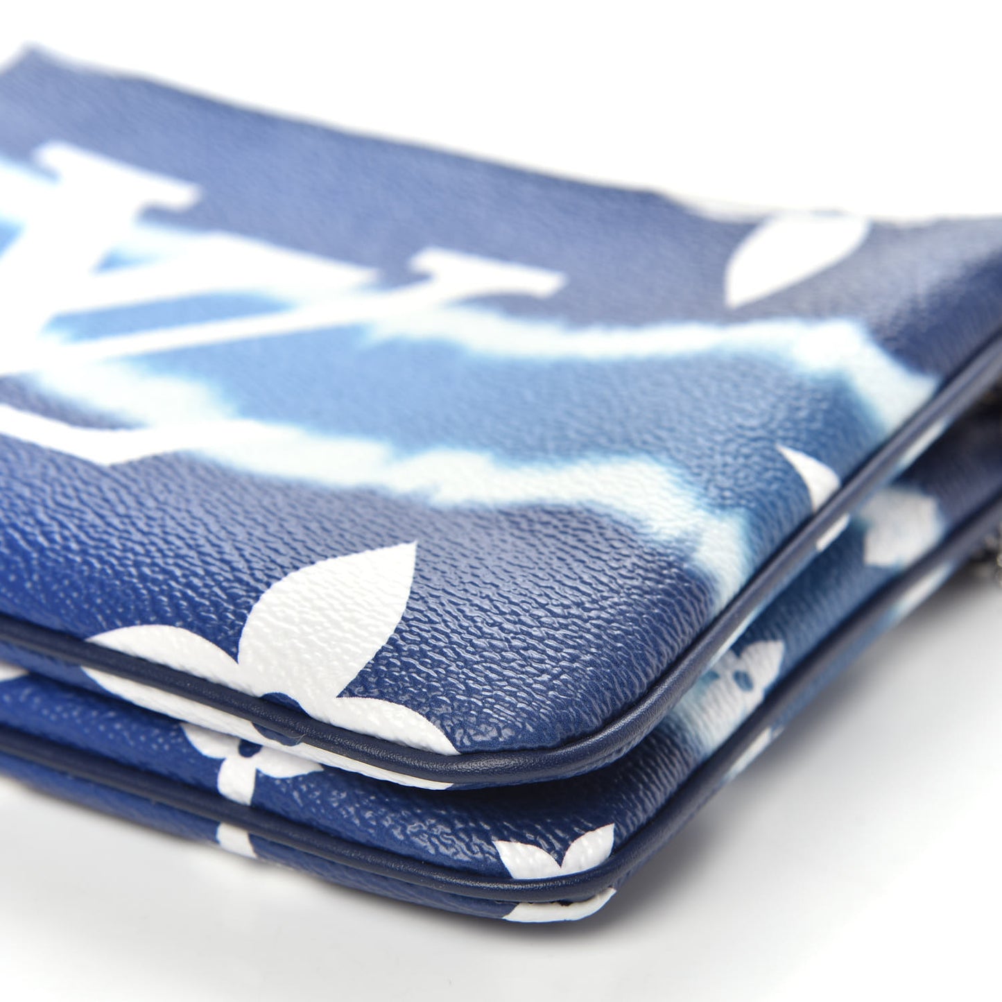 Monogram Giant Escale Double Zip Pochette Blue