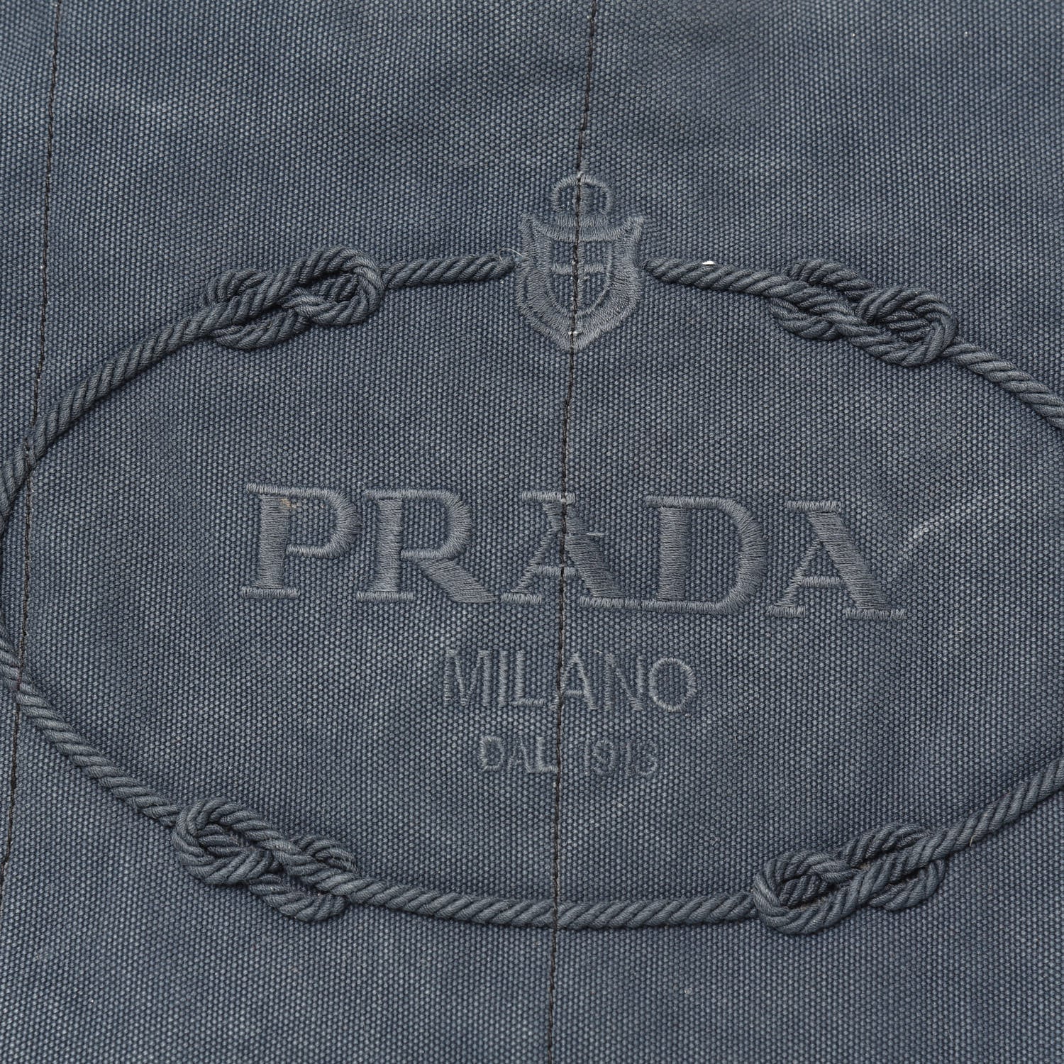 Prada Canvas Canapa Logo Tote Blue 18 of 18