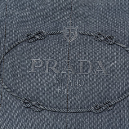 Prada Canvas Canapa Logo Tote Blue 18 of 18