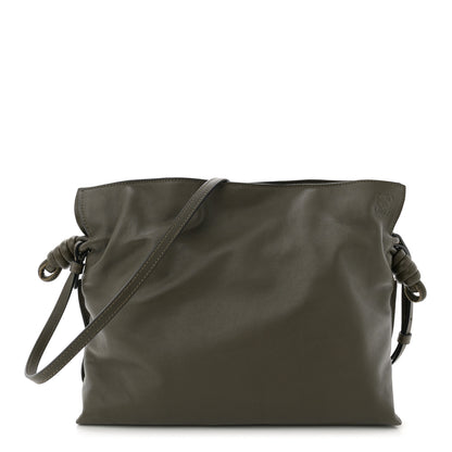Loewe Nappa Calfskin Medium Flamenco Knot Clutch Avocado Green 1 of 10