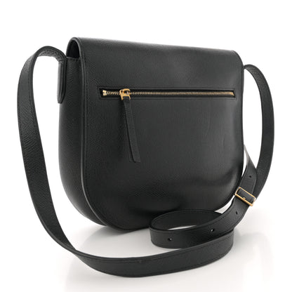 Celine Grained Calfskin Compact Trotteur Black 3 of 12