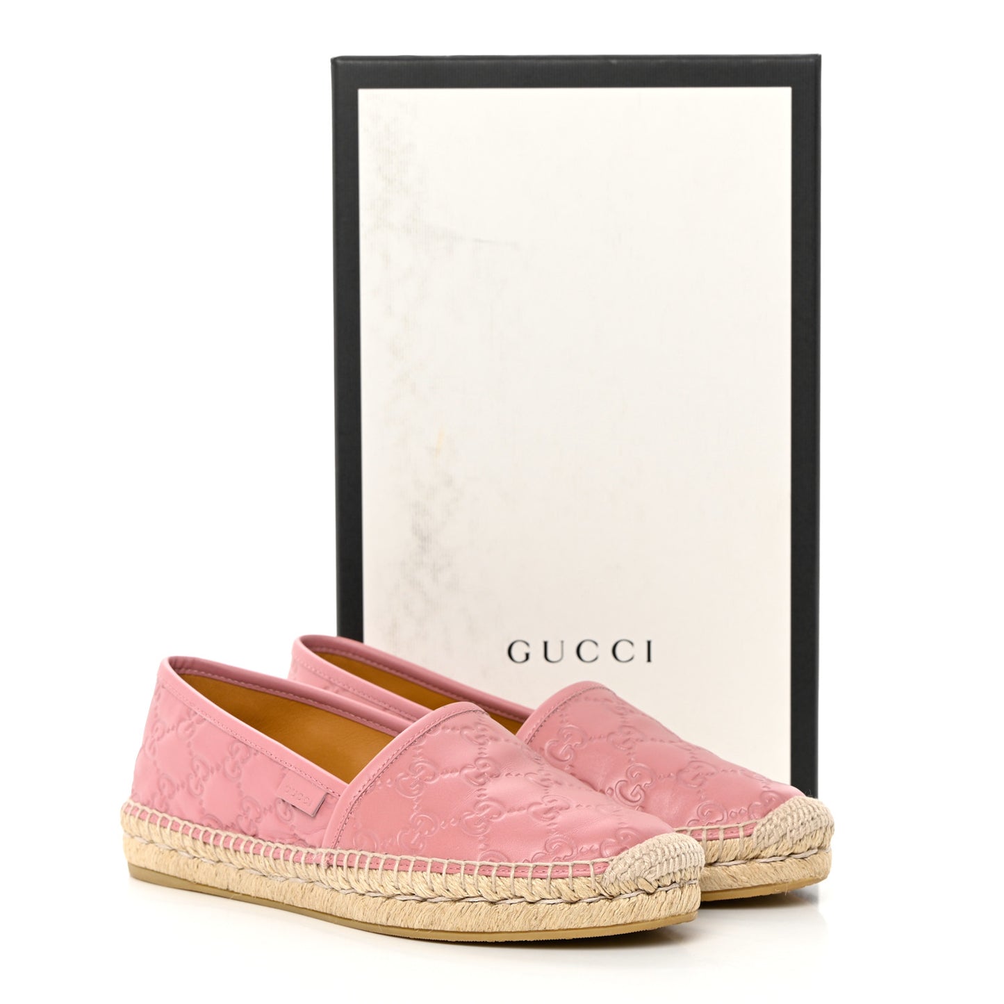 Guccissima Signature Espadrilles 37.5 Rose Baby Candy