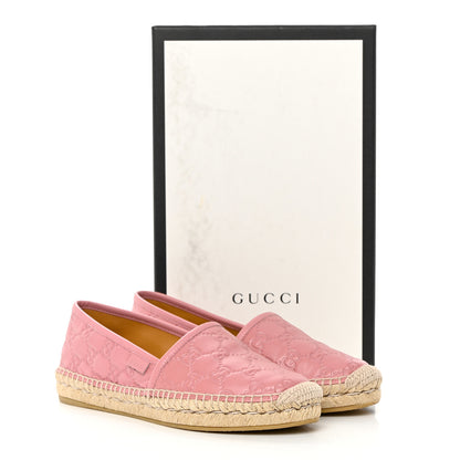 Gucci Guccissima Signature Espadrilles 37.5 Rose Baby Candy 12 of 12