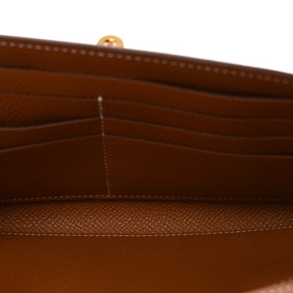 Hermes Epsom Kelly Longue Wallet Gold 5 of 8