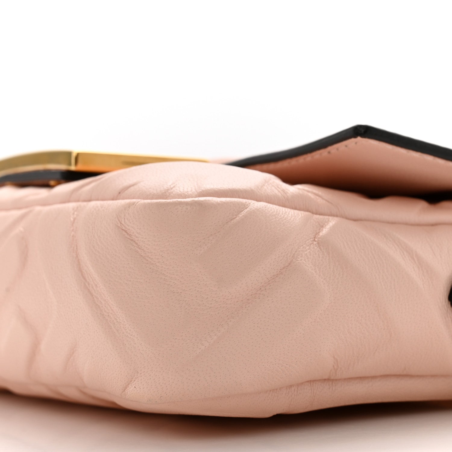 Fendi Nappa FF 1974 Embossed Mini Baguette Rosa Quarzo 10 of 12