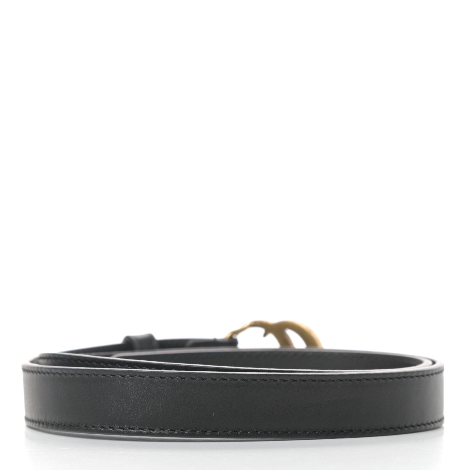Gucci Calfskin Double G 20mm Belt 75 30 Black 2 of 6