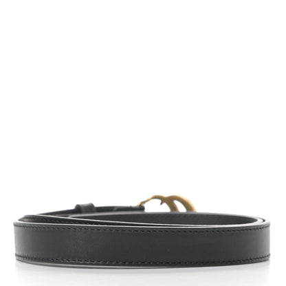 Gucci Calfskin Double G 20mm Belt 75 30 Black 2 of 6