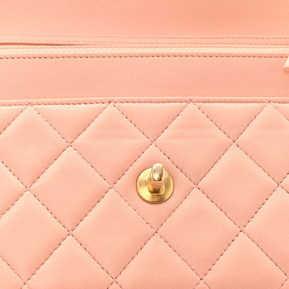 Chanel Lambskin Quilted Pearl Crush Wallet on Chain WOC Light Orange 14 of 14