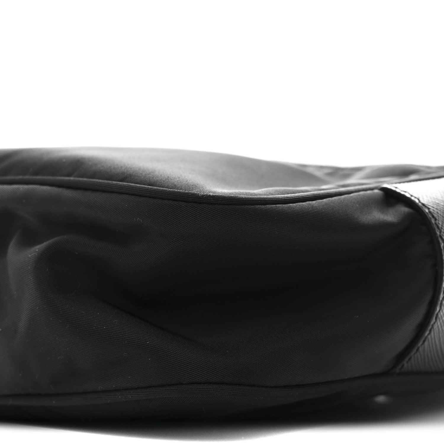 Prada Re-Nylon Vela Saffiano Pocket Double Zip Shoulder Bag Black 10 of 10