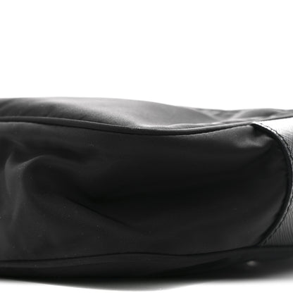 Prada Re-Nylon Vela Saffiano Pocket Double Zip Shoulder Bag Black 10 of 10