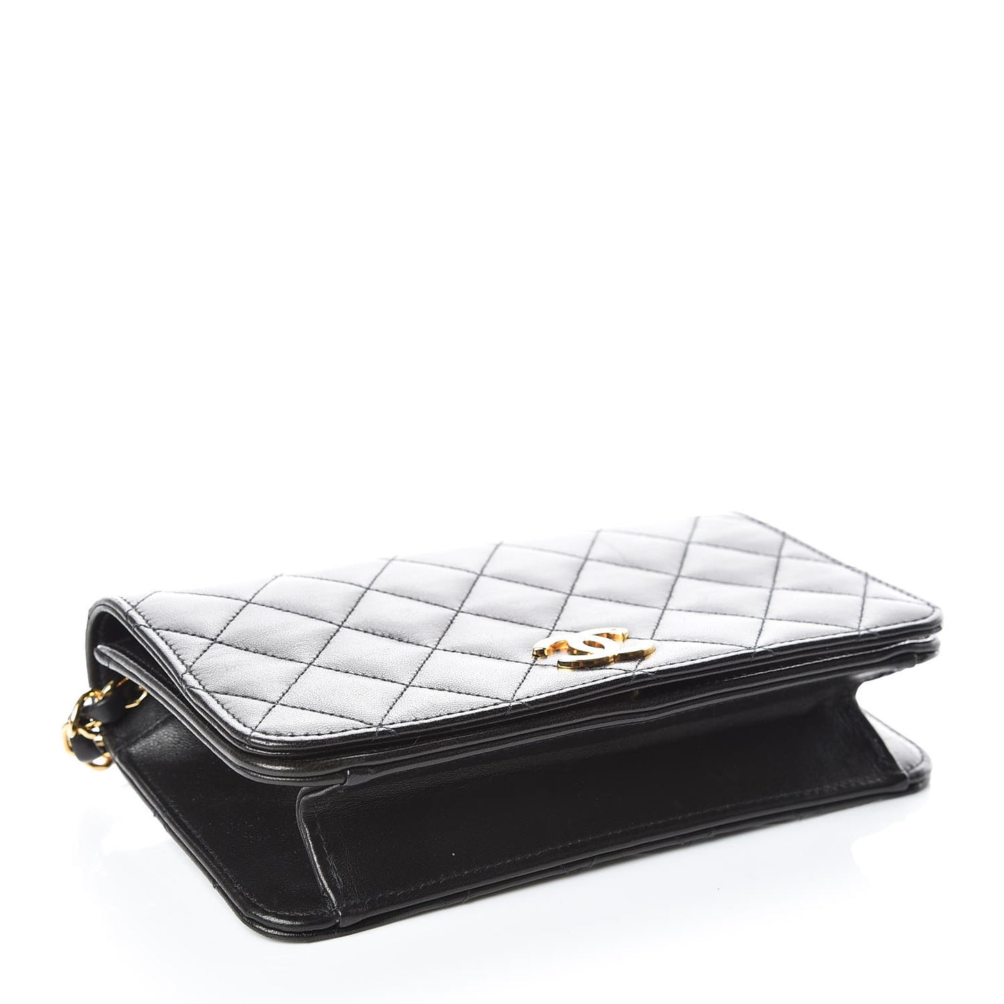 Lambskin Quilted Mini Flap Black