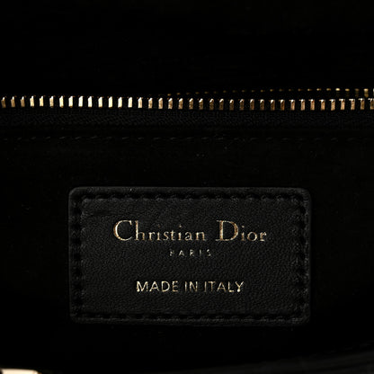 Christian Dior Lambskin Cannage Small My ABCDior Lady Dior Black 6 of 12
