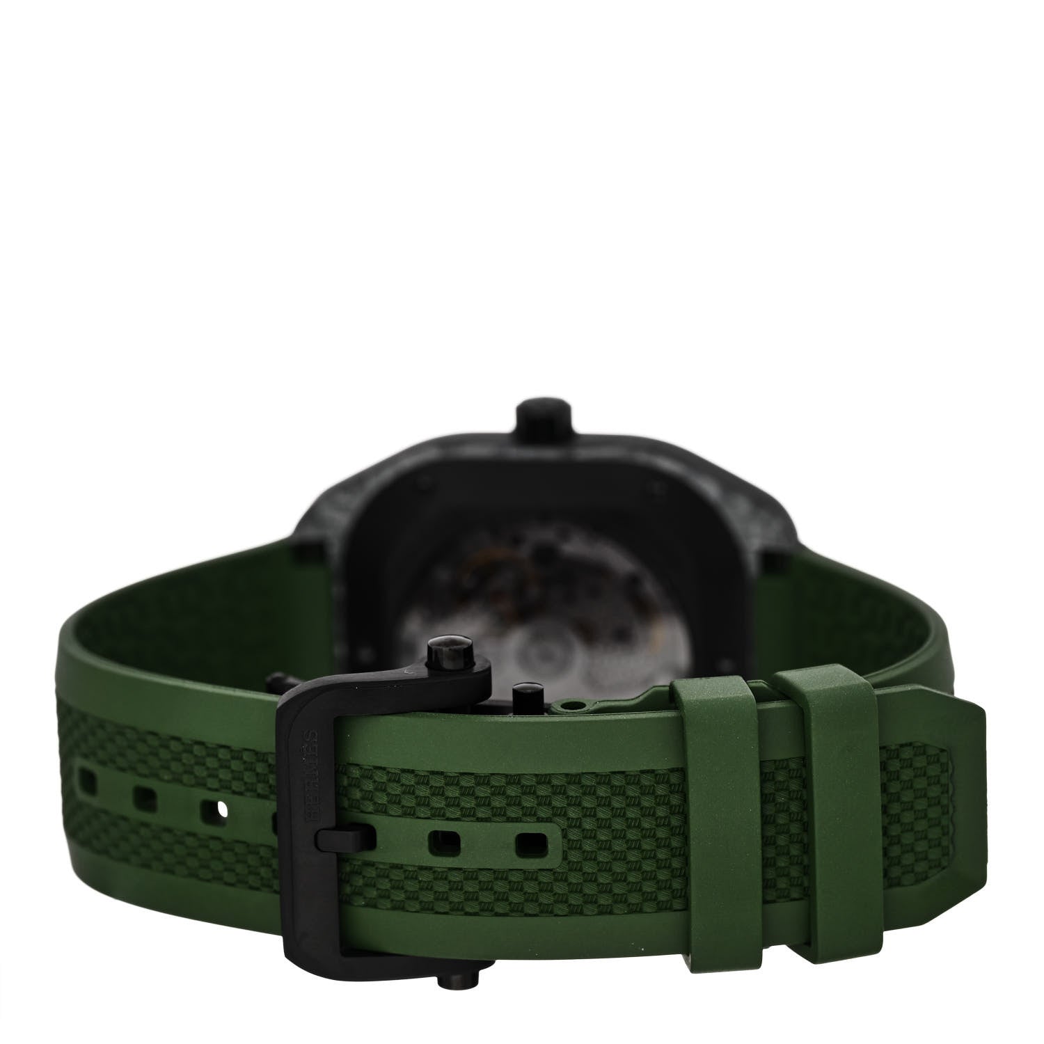 Hermes Glass Fiber Ceramic Rubber 39mm H08 Automatic Watch Vert 3 of 5
