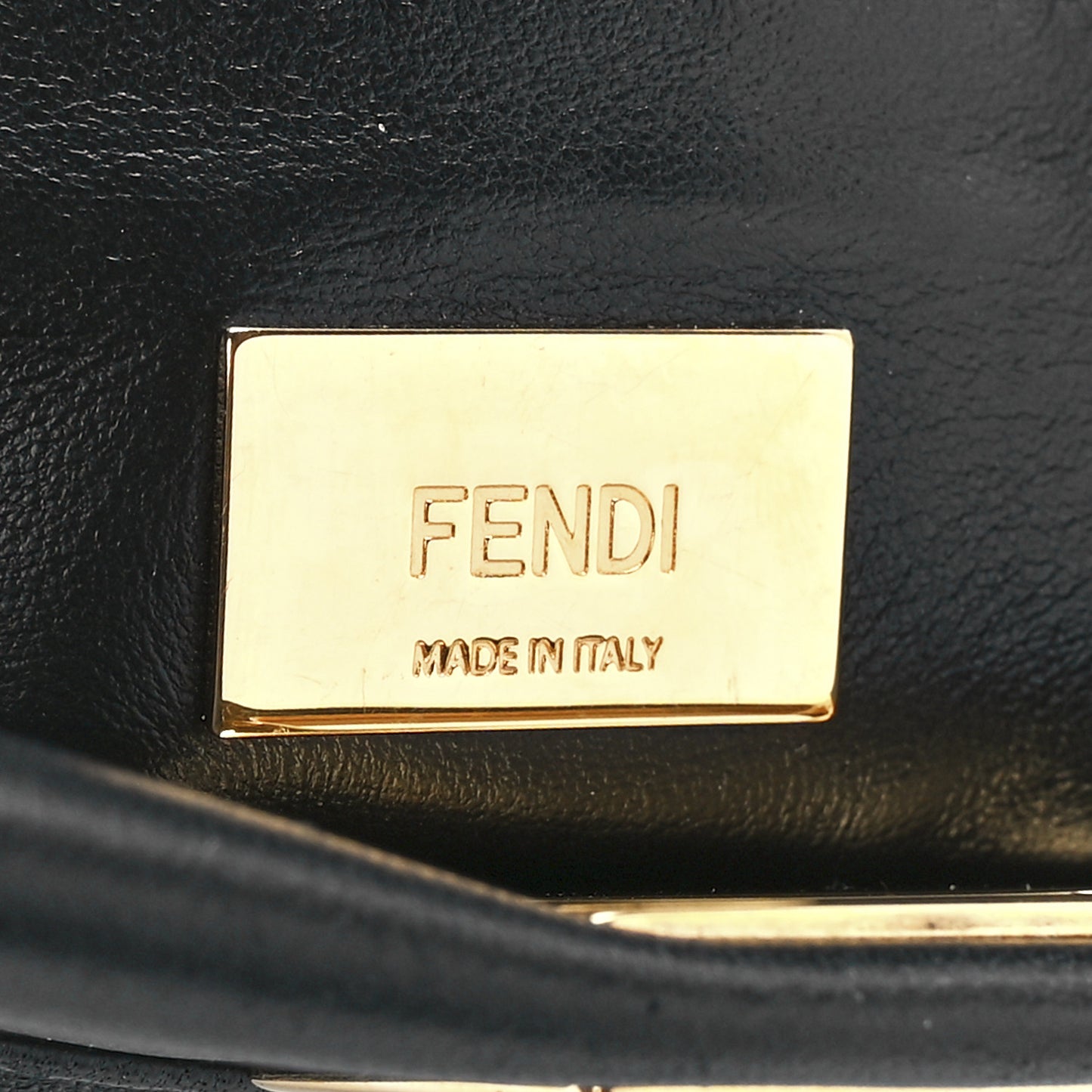 Nappa Stacked Bar Mini Peekaboo Iconic Satchel Black