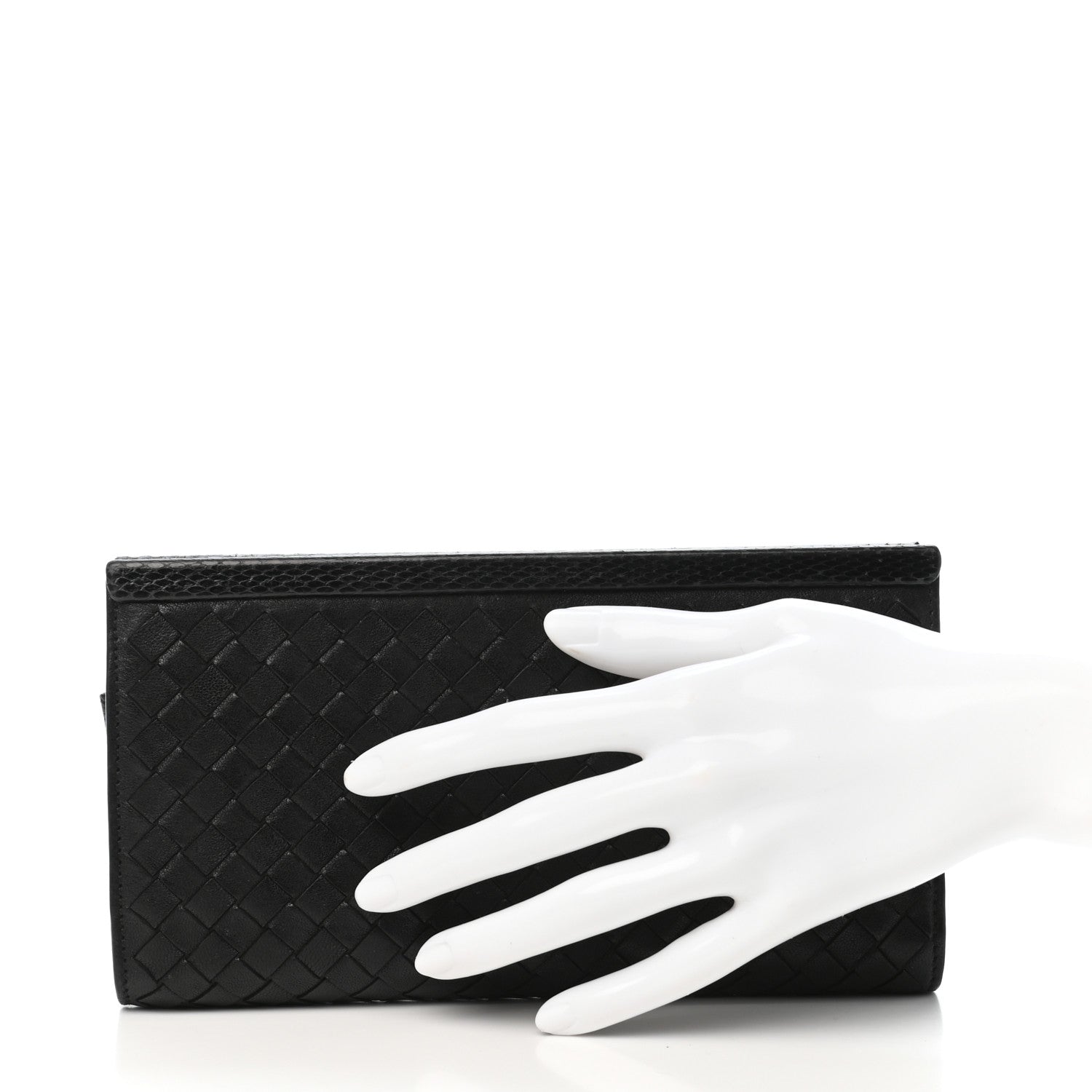 Bottega Veneta Nappa Ayers Intrecciato Zip Around Wallet Black 2 of 7