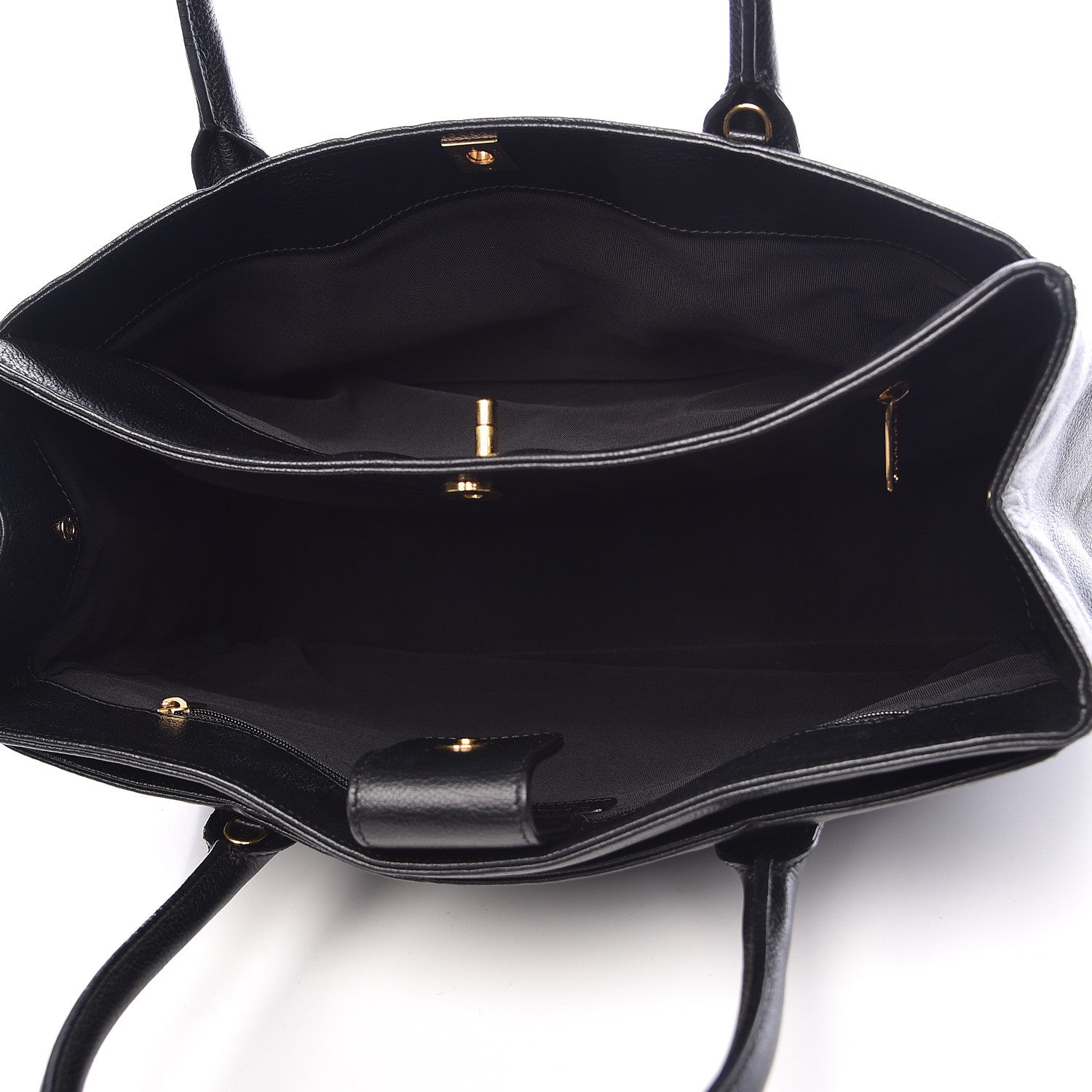 Chanel Calfskin Cerf Executive Shopper Tote Black 5 of 19