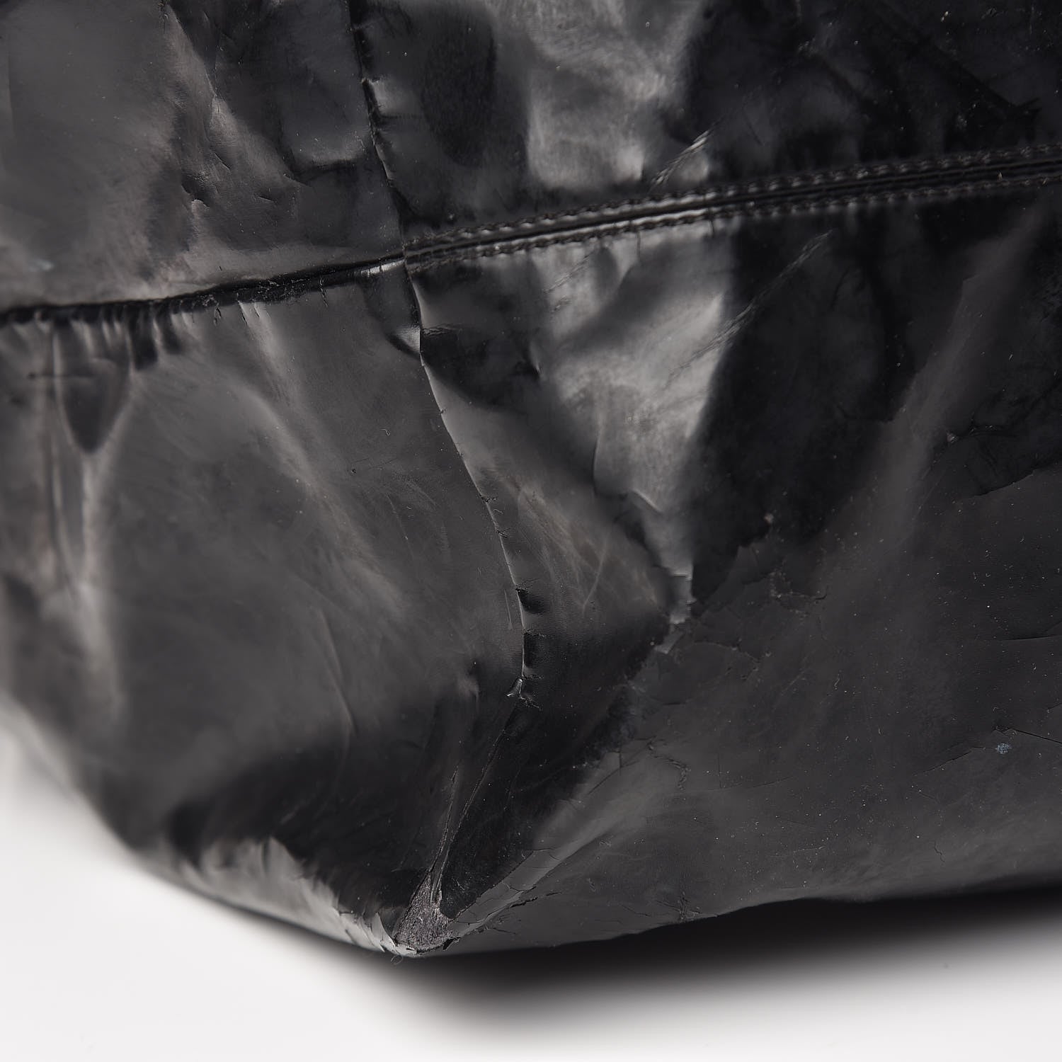 Chanel Vinyl XL Coco Cabas Black 10 of 22