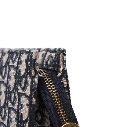 Christian Dior Oblique Zipped Pouch Clutch Blue 8 of 8