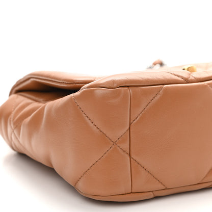 Chanel Lambskin Quilted Medium Chanel 19 Flap Brown 9 of 11