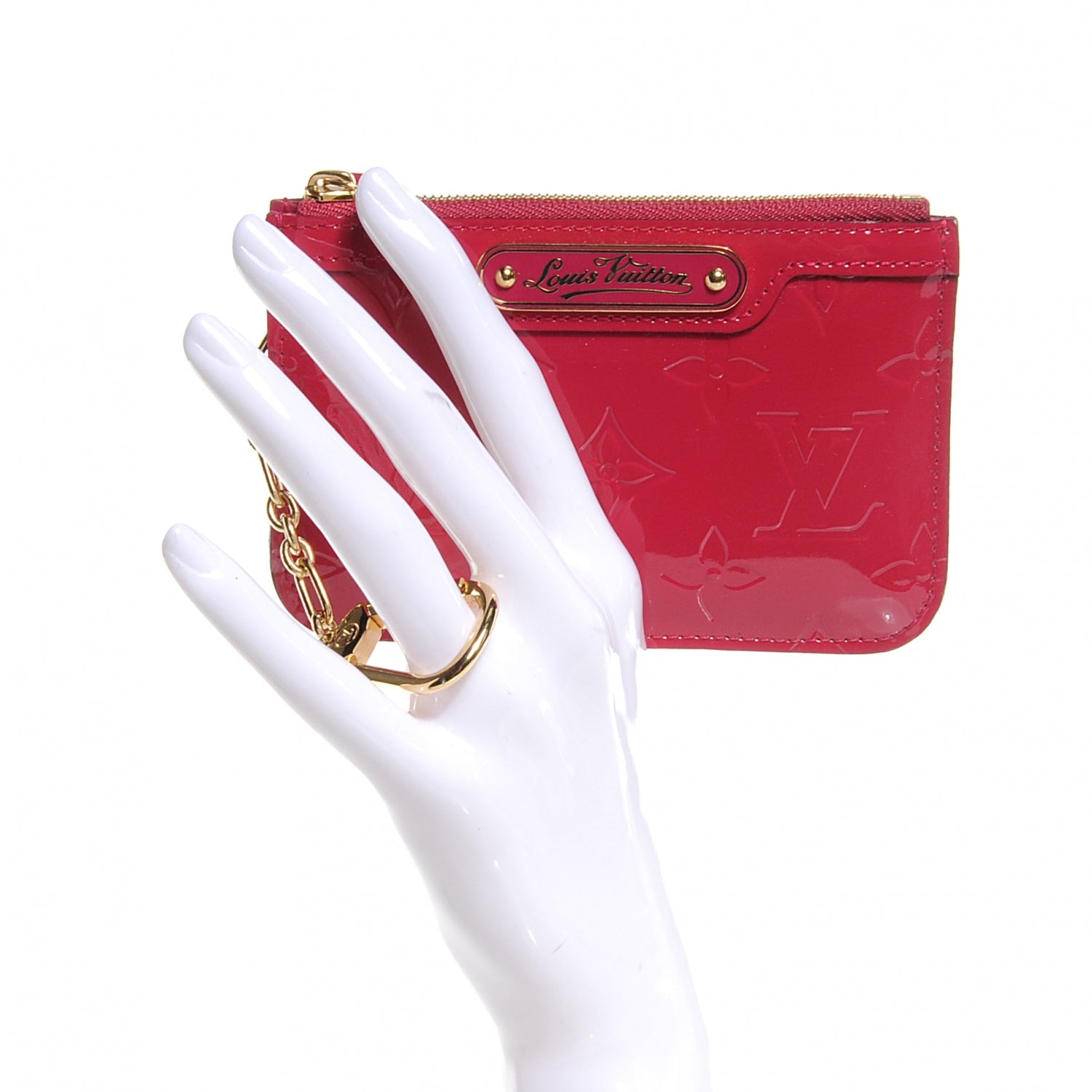 Louis Vuitton Vernis Key Pouch Rose Indien 2 of 7