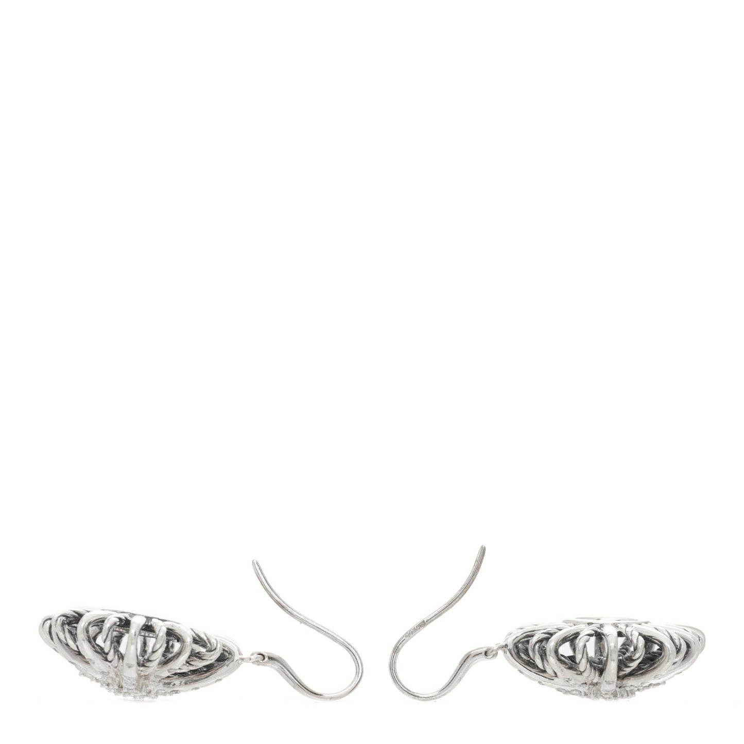 Sterling Silver Diamond 22mm Starburst Drop Earrings