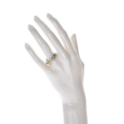 John Hardy Sterling Silver 18K Yellow Gold Classic Chain Ring 57 8 2 of 6