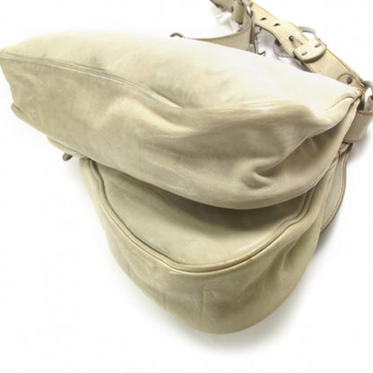 Christian Dior Leather Large Gaucho Ivory 6 of 12