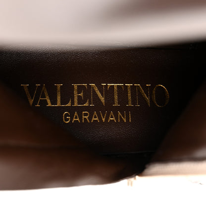 Valentino Garavani Toile Iconographe Calfskin Vlogo Knee High 30mm Boots 37 Naturale Black Fondant 7 of 8
