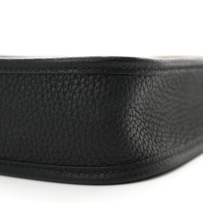 Hermes Taurillon Clemence Amazone Evelyne TPM Black Chocolate 10 of 14