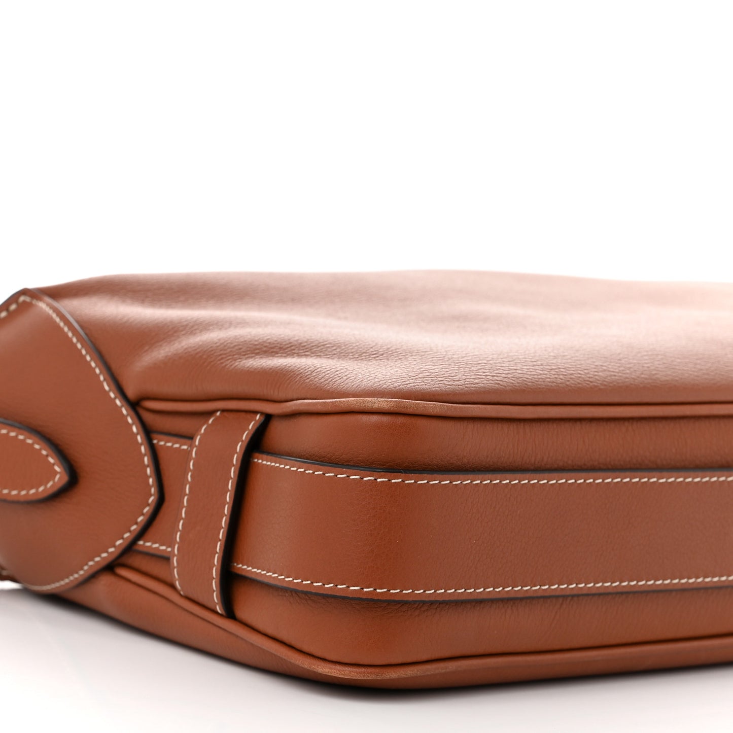 Supple Calfskin Medium Romy Shoulder Bag Tan