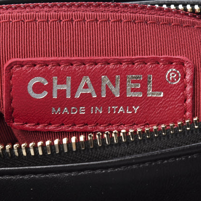 Chanel Aged Calfskin Chevron Quilted Small Gabrielle Hobo Black 8 of 10