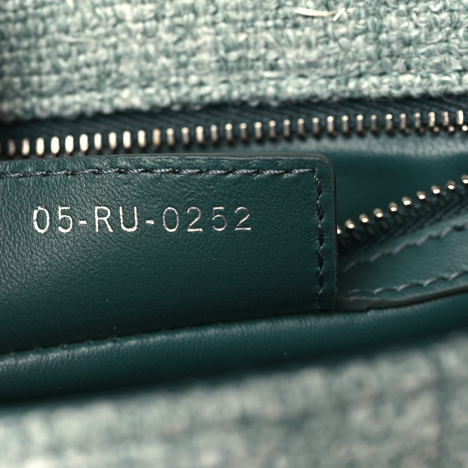 Christian Dior Tweed Macrocannage Small Caro Bag Light Green 7 of 9