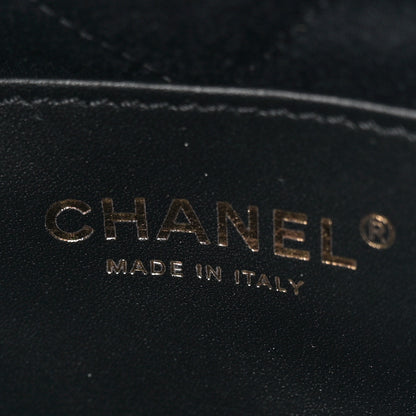 Chanel Shiny Crumpled Calfskin Quilted Pearl Mini Chanel 22 Black 6 of 11