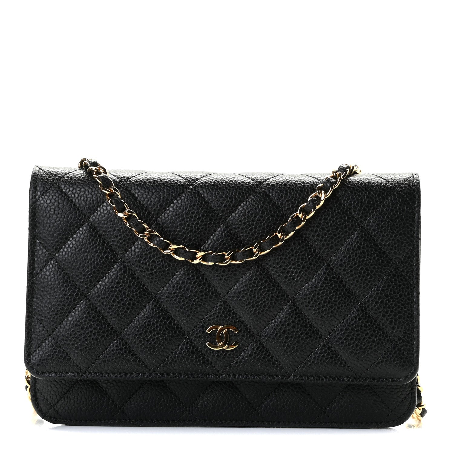Chanel Caviar Quilted Wallet On Chain WOC Black 1 of 8