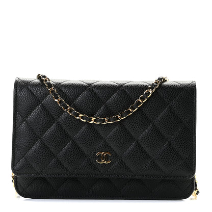 Chanel Caviar Quilted Wallet On Chain WOC Black 1 of 8
