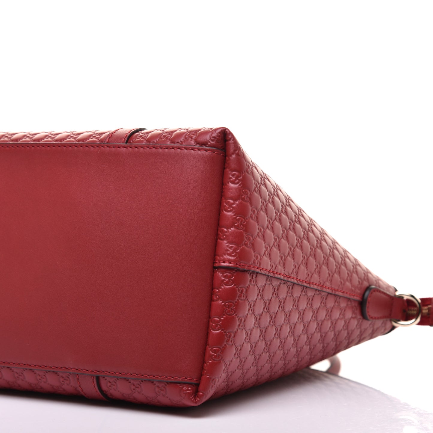 Soft Microguccissima Dome Satchel Red