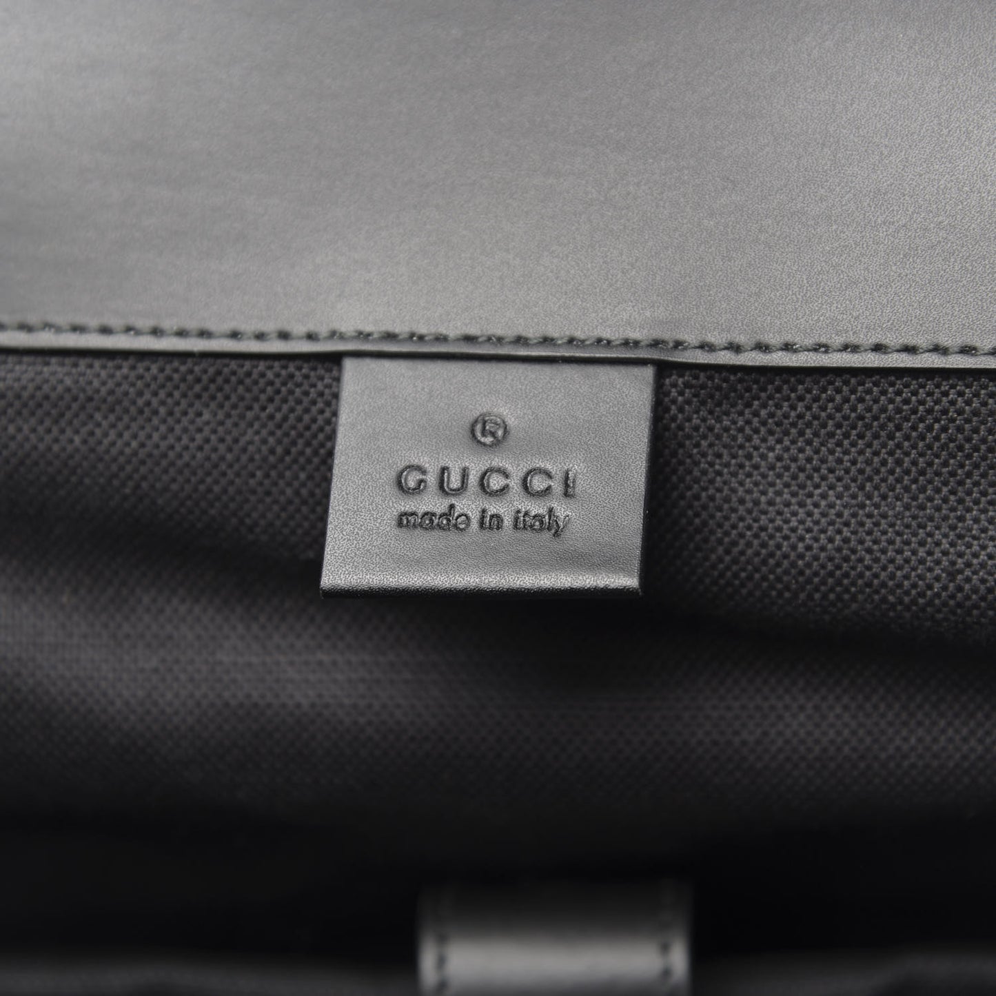 Soft GG Supreme Monogram Appia Calfskin Web Double Buckle Backpack Black
