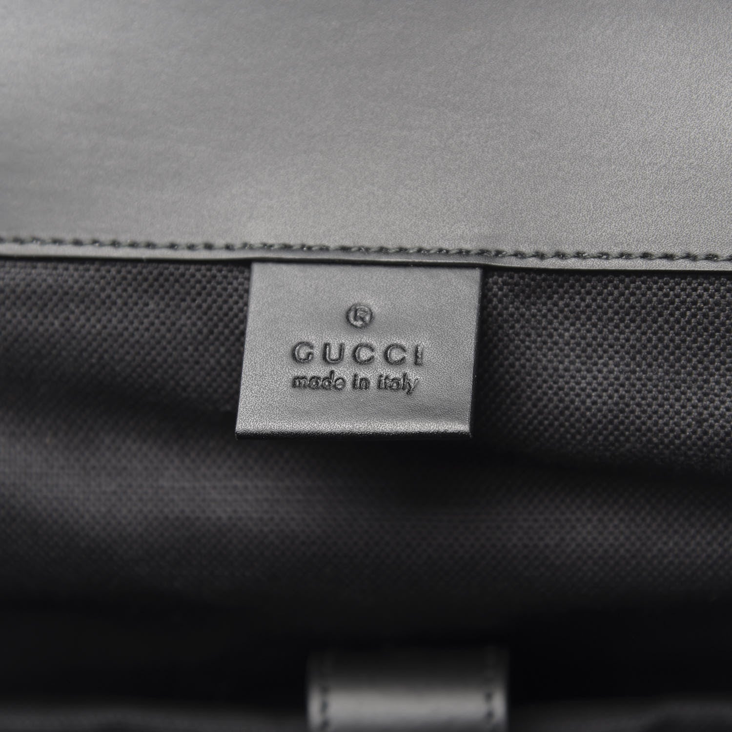 Gucci Soft GG Supreme Monogram Appia Calfskin Web Double Buckle Backpack Black 5 of 9