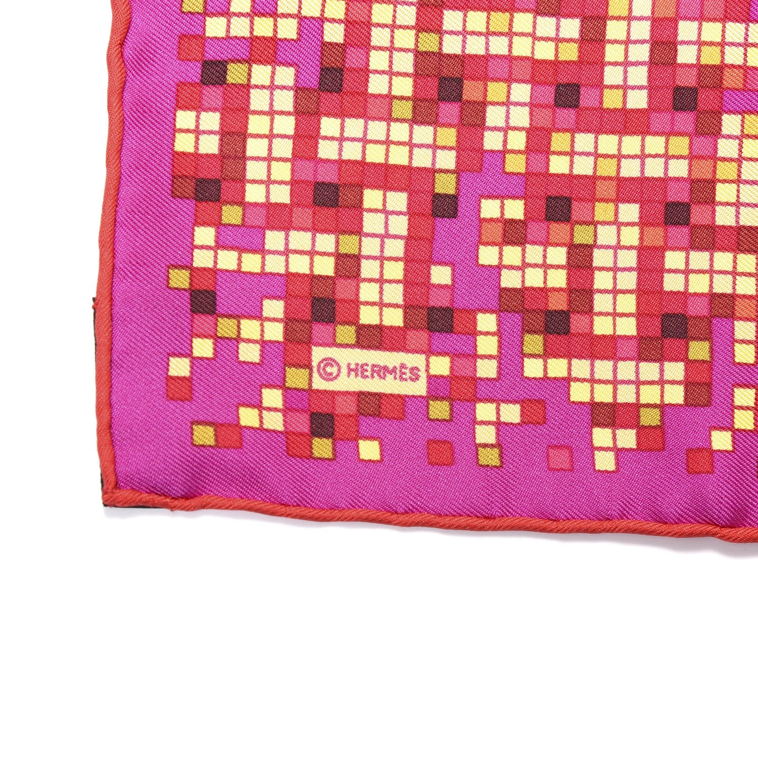 Hermes Silk Mosaique Au 24 Pocket Square 3 of 4