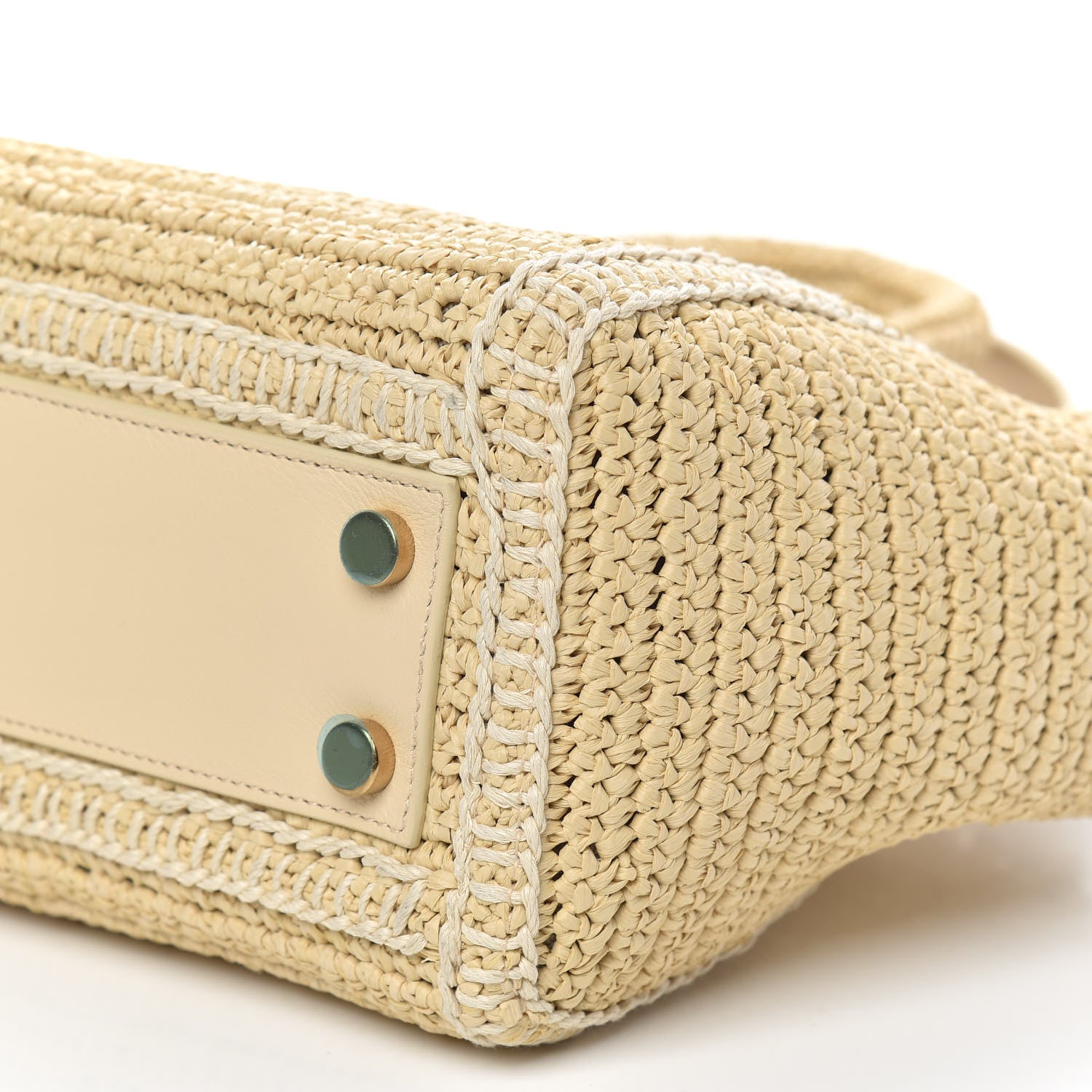 Saint Laurent Raffia Baby Monogram Downtown Cabas Naturale 9 of 10