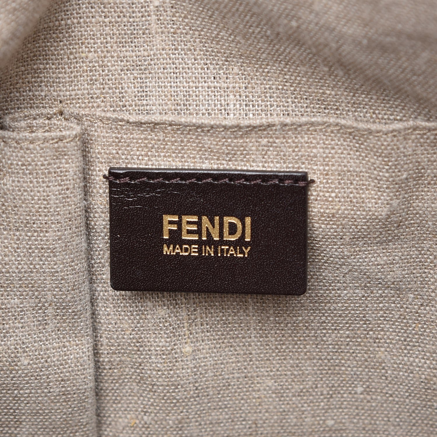 Fendi Pequin Cuoio Vegetale 2Bag Tobacco Cuoio Miele Vacchetta 6 of 7
